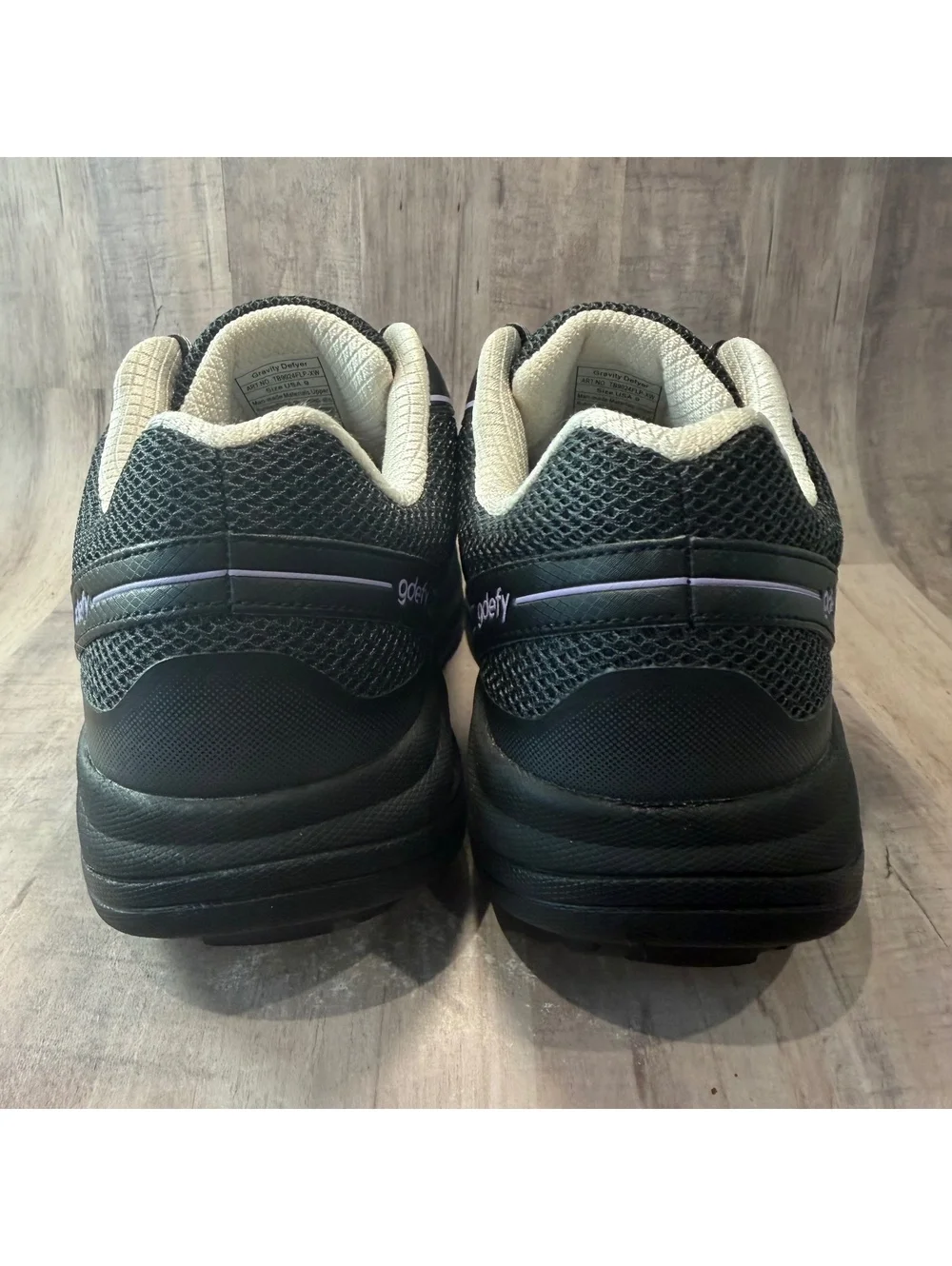 Gdefy Gravity Defyer Mighty Walk Shoes Women's 9 XW TB9024FLP-XW Black Purple